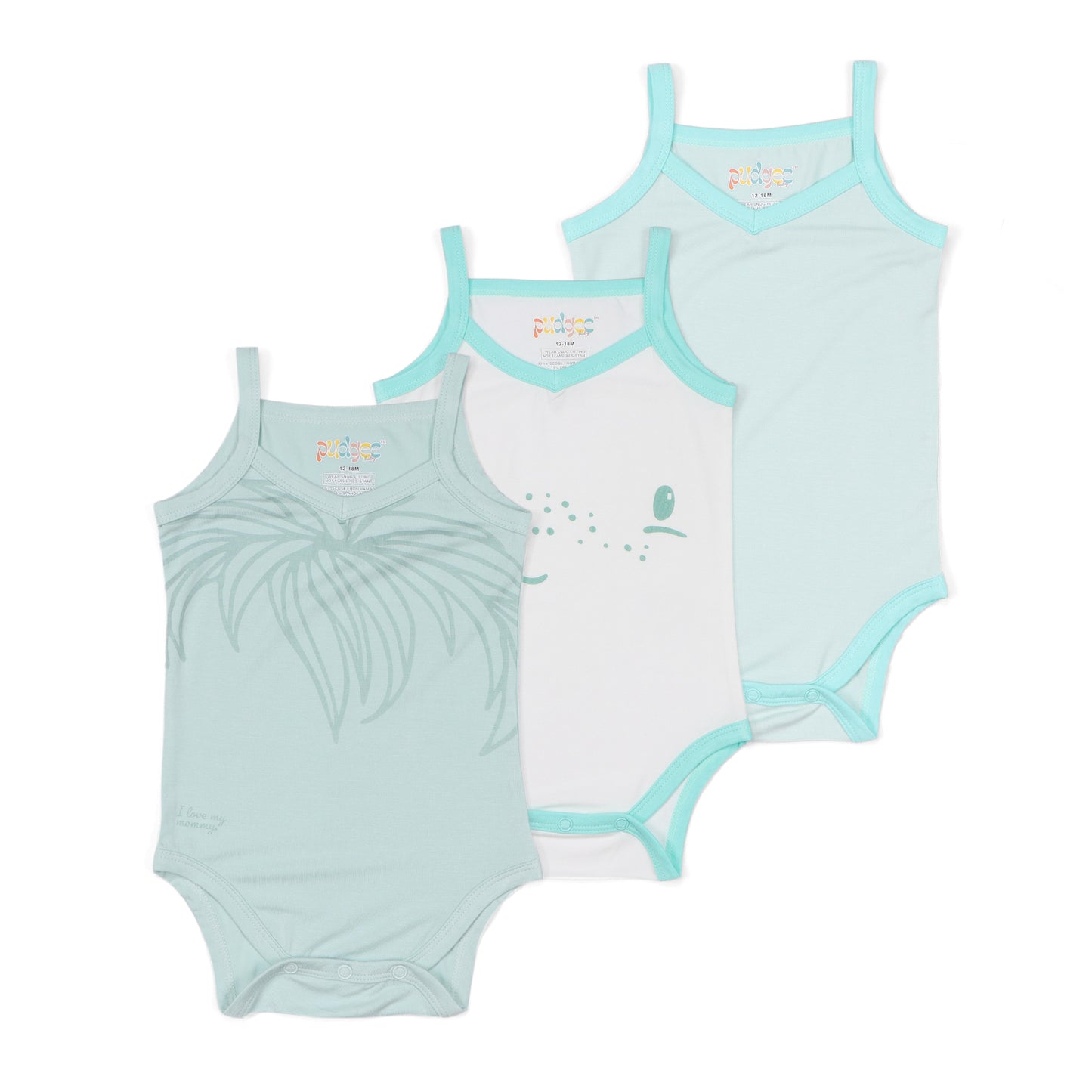 Boys’ Collection – Pudgee Baby Hypoallergenic Undershirt Set - 3 Pack